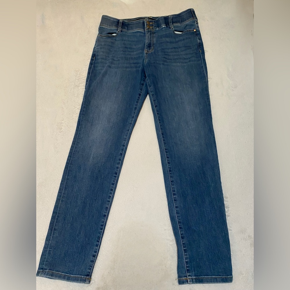 Nine West Straight-Leg Blue Jeans